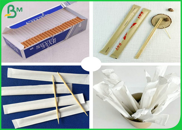 28GSM 28MM 30MM White Color Straw Wrapped Paper For Wrapping Cigarette 