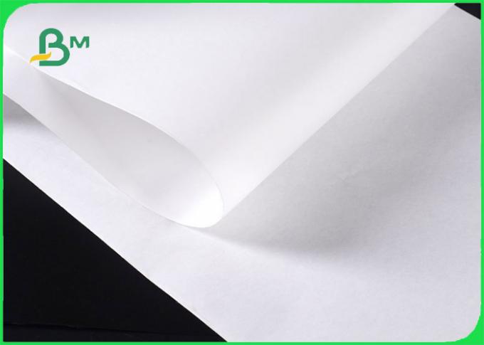 50 / 55 / 60GSM Bleached MG Coated Paper With FDA Certification Rolls Packing