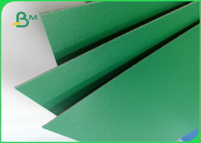 470gsm / 1.2mm Good breakage resistance green color book binding board for folder