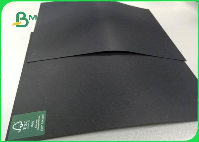 Recycle pulp 300 - 400gsm Good pull stiffness black hard paperboard for desk calendar