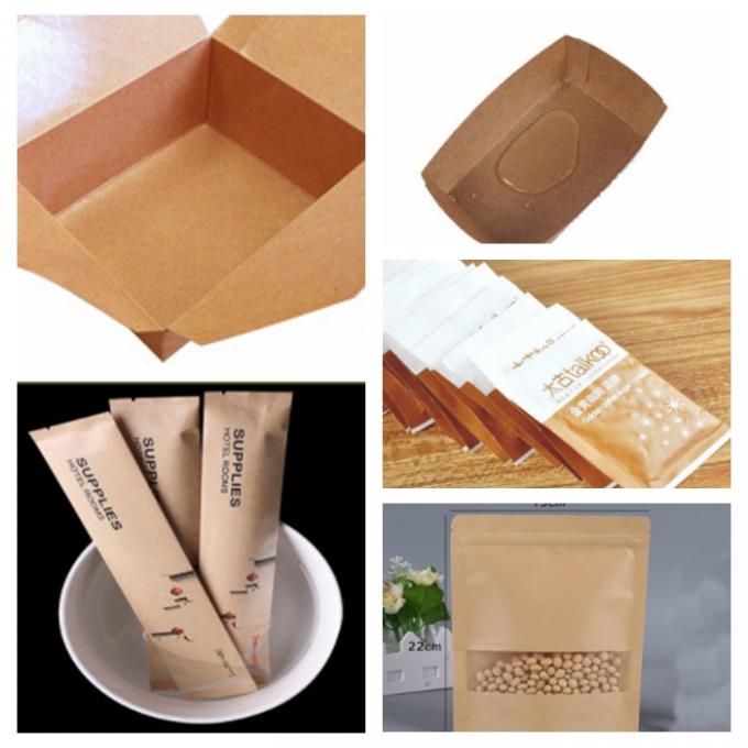 FDA Approved Plastic Coated Paper With Waterproof 70g 80g 170g Natural Brown
