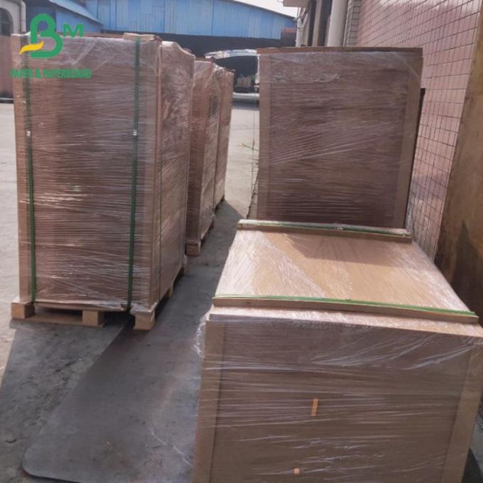 খাদ্য পাত্রের জন্য বক্স 300gsm আনব্লিচড ক্রাফট ব্রাউন পেপার বের করুন 0