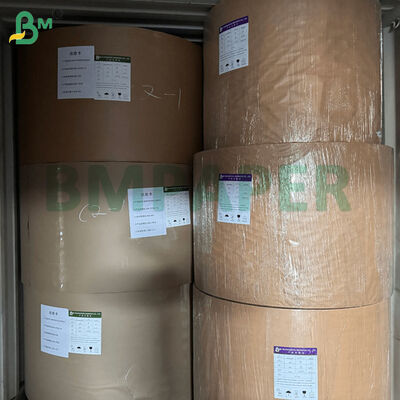 48g থার্মাল পেপার রিল 635 মিমি প্রস্থের হালকা ওজনের পিওএস রসিদ পেপার উচ্চ ভলিউম প্রিন্টিংয়ের জন্য