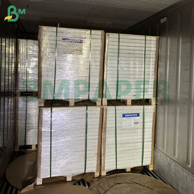 অফসেট প্রিন্টিংয়ের জন্য 12 x 18 ইঞ্চি 300 গ্রাম 350 গ্রাম লেপযুক্ত 1 পাশের সাদা কভার পেপার বোর্ড