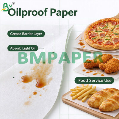 Food Grade Grease Resistant Tray Liner Paper For Burger Sandwich