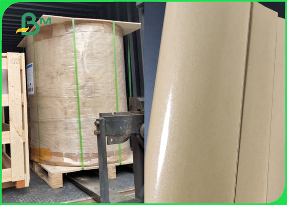 60gsm 80gsm PE প্রলিপ্ত ক্রাফট ব্রাউন 780mm রুটি প্যাকেজিং ব্যাগ কাগজ