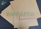 ভার্জিন পাল্প 125gsm থেকে 450gsm প্রাকৃতিক বাদামী রঙের ক্রাফট পেপার বোর্ড 64 * 79 সেমি