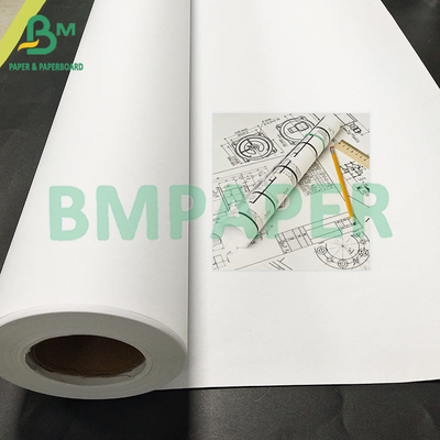 24 &quot;x 150&quot; 20 পাউন্ড CAD ইঙ্কজেট বন্ড প্লটার পেপার 5 রোলস / কেস 2&quot;কোর