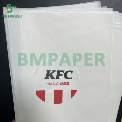 12 &quot;x 12&quot; 38 গ্রাম 50 গ্রাম সাদা Greaseproof Kebabs কাগজ শীট কিট 6 কিট 7