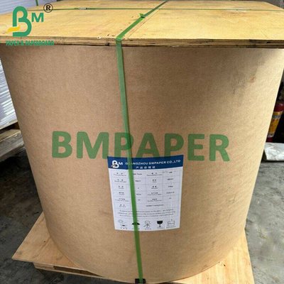 থার্মাল সিন্থেটিক পেপার জাম্বো রোল 1090 মিমি*8000 মি টার-প্রতিরোধী লেবেল কাগজ উপাদান