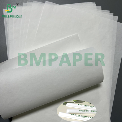ভাল মুদ্রণ পারফরম্যান্স 24 28 GSM হোয়াইট হাইজিন প্যাকেজিং পেপার তাপ সীল