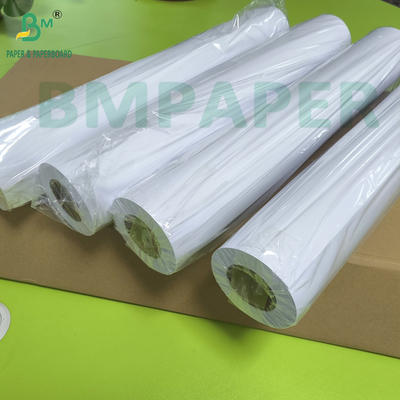 ইঙ্কজেট প্লটার কাগজ 30 X 150 সিএডি কাগজ রোল 80gsm জন্য প্রশস্ত বিন্যাস ইঙ্কজেট