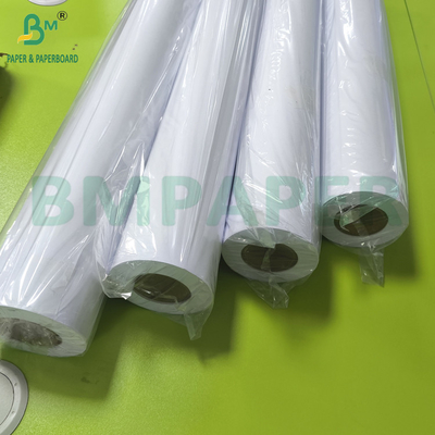ইঙ্কজেট প্লটার কাগজ 30 X 150 সিএডি কাগজ রোল 80gsm জন্য প্রশস্ত বিন্যাস ইঙ্কজেট