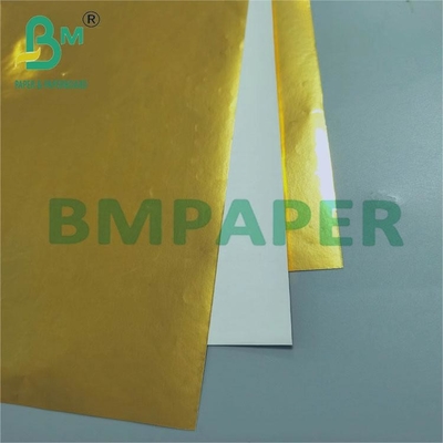 পানীয়ের লেবেল জন্য 70gsm গোল্ডেন চকচকে ভিজা শক্তি কাগজ 70cm x 100cm