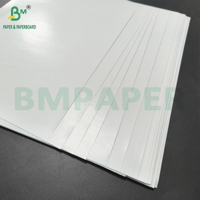 সাদা একপাশে লেপযুক্ত আর্ট পেপার 80gsm 85gsm আঠালো লেবেল ব্যবহারের জন্য