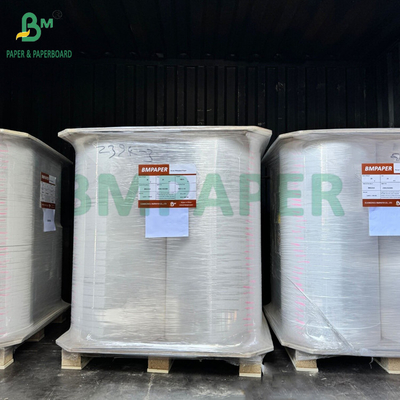 24gsm 28gsm সাধারণ সাদা আবরণ কাগজ পানীয়ের জন্য 44MM 53MM খাদ্য গ্রেড