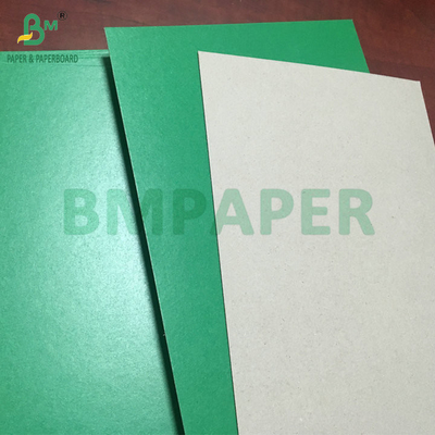 700 x 1000 মিমি 1.2 মিমি 1.5 মিমি সবুজ লেকযুক্ত কার্ডবোর্ড গ্রে ব্যাক সলিড কার্ডবোর্ড