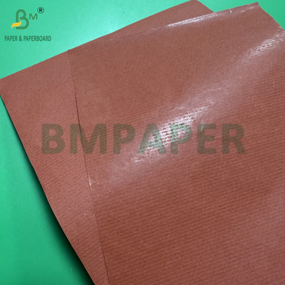 50 গ্রাম রঙিন স্ট্রিপড ক্রাফ্ট পেপার রোল একপাশের মসৃণ হলুদ লাল