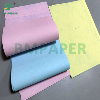 50 গ্রাম 60 গ্রাম 8.5 "x 14" গোলাপী নীল রঙের কার্বনহীন কাগজ ডেলিভারি প্রাপ্তির জন্য