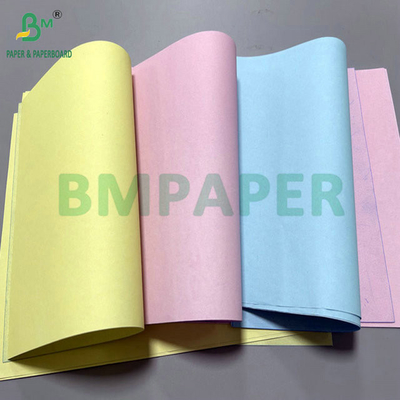 50 গ্রাম 60 গ্রাম 8.5 "x 14" গোলাপী নীল রঙের কার্বনহীন কাগজ ডেলিভারি প্রাপ্তির জন্য