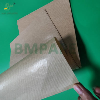 50 গ্রাম রিবড ব্রাউন কফি বিন ব্যাগের জন্য ক্রেফট প্যাকেজিং কাগজ 750 মিমি 1 পাশ চকচকে