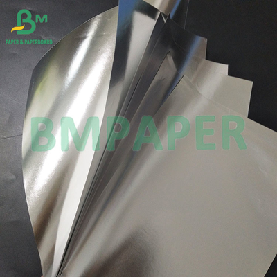 70gsm জলরোধী সিলভার অ্যালুমিনিয়াম ধাতব কাগজ ভিজা শক্তি বিয়ার লেবেল জন্য