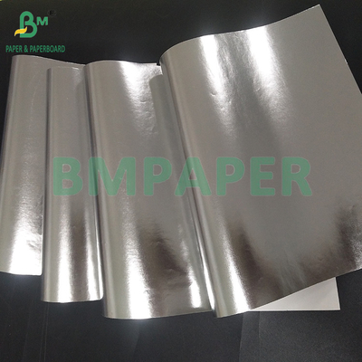 70gsm জলরোধী সিলভার অ্যালুমিনিয়াম ধাতব কাগজ ভিজা শক্তি বিয়ার লেবেল জন্য
