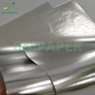 70gsm জলরোধী সিলভার অ্যালুমিনিয়াম ধাতব কাগজ ভিজা শক্তি বিয়ার লেবেল জন্য