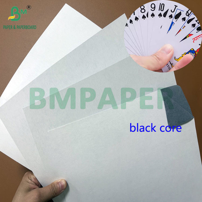 71cm রোল 280gsm 300gsm C2S কালো কোর পোকার কাগজ খেলার কার্ডের জন্য
