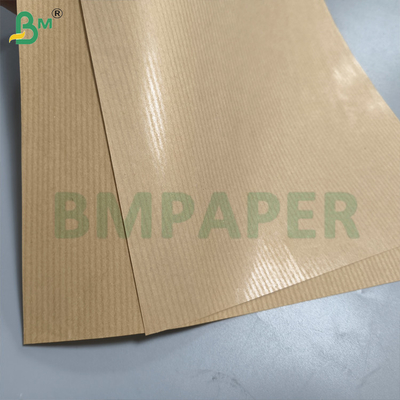 উচ্চ শক্তি 50gsm খাঁটি এমজি রিবেড ক্রাফ্ট পেপার রোল 750mm