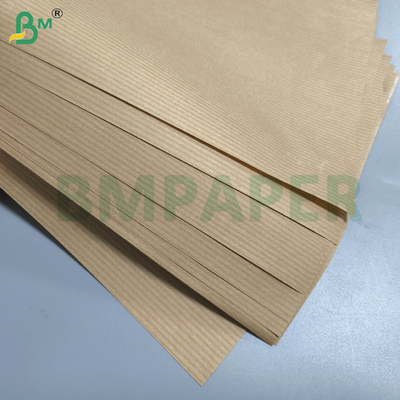 উচ্চ শক্তি 50gsm খাঁটি এমজি রিবেড ক্রাফ্ট পেপার রোল 750mm