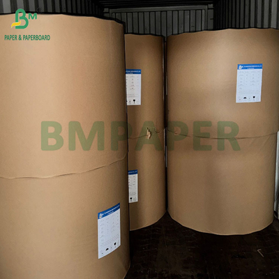 ভার্জিন কাঠের পলপ 30GSM থেকে 120GSM অ-ব্লিচড এমজি রিবড ক্রাফট প্যাকেজিং পেপার
