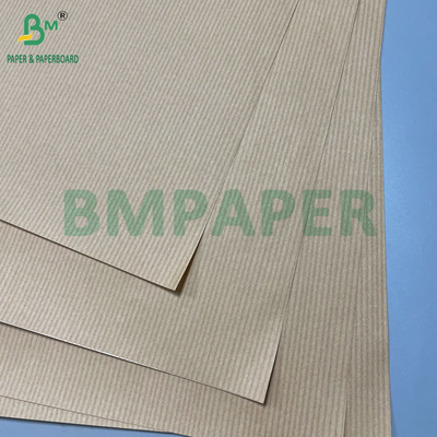 ভার্জিন কাঠের পলপ 30GSM থেকে 120GSM অ-ব্লিচড এমজি রিবড ক্রাফট প্যাকেজিং পেপার
