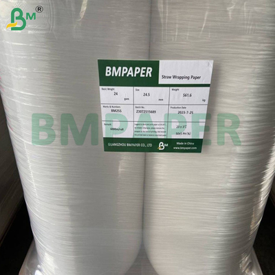 24g 28g খাদ্য নিরাপত্তা স্পর্শ করা স্ট্র র‍্যাপিং পেপার 27মিমি 28মিমি 29মিমি