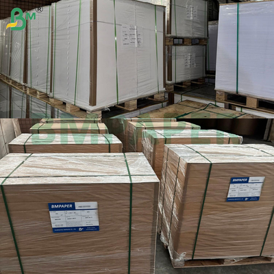 65 - 80gsm উচ্চ ভেজা শক্তি সাদা কাগজ পানীয় প্যাকেজিং কন্টেইনারের জন্য এক-পার্শ্বযুক্ত প্রলিপ্ত বিয়ার লেবেল কাগজ