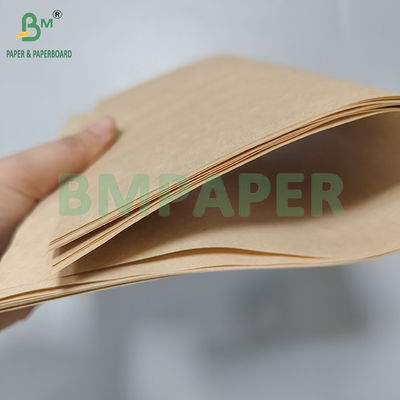 60gsm বাদামী খাদ্য গ্রেড গ্রীজপ্রুফ পেপার কিট7 কিট10 বার্গার মোড়ানো 40*60cm