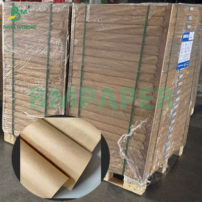60gsm বাদামী খাদ্য গ্রেড গ্রীজপ্রুফ পেপার কিট7 কিট10 বার্গার মোড়ানো 40*60cm