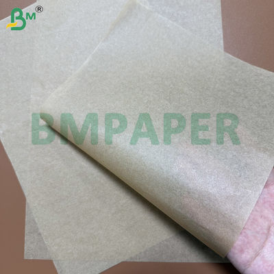 40gsm এয়ার ফ্রায়ার ওভেন পেপার ডাবল সাইড সিলিকন ব্রাউন ক্রাফ্ট কাস্টম শীট / রোলস