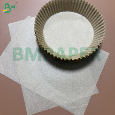 40gsm এয়ার ফ্রায়ার ওভেন পেপার ডাবল সাইড সিলিকন ব্রাউন ক্রাফ্ট কাস্টম শীট / রোলস