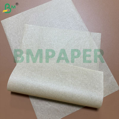 40gsm এয়ার ফ্রায়ার ওভেন পেপার ডাবল সাইড সিলিকন ব্রাউন ক্রাফ্ট কাস্টম শীট / রোলস