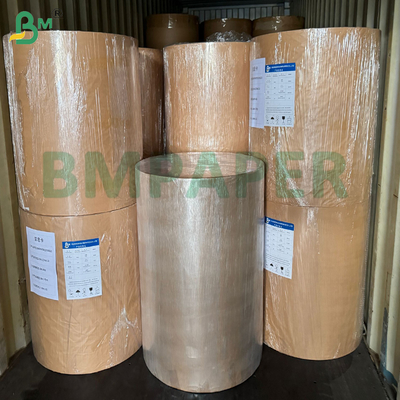 হাই হোয়াইট ক্রাফট পেপার 50gsm উচ্চ শক্তি আর্দ্রতা প্রতিরোধী খাদ্য ব্যাগ জন্য