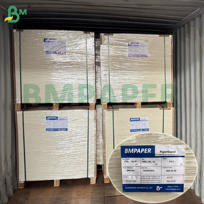 1 / S 295g + 15g PE লেপা ফ্রিজড ফুড পেপার ফর চিংড়ি প্যাকেজিং ফ্রিজার - নিরাপদ