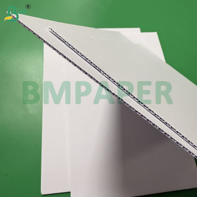 উভয় পক্ষের ম্যাট হোয়াইট আনকোটেড ই ফ্লুট গলভযুক্ত বোর্ড 140g+100g+140g