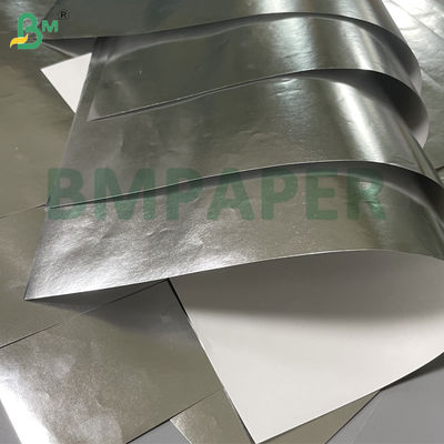 56 গ্রাম ফুড গার্ড সিলভার উচ্চ তাপমাত্রা প্রতিরোধী অ্যালুমিনিয়াম - হ্যামবার্গারের প্যাকেজিংয়ের জন্য লেপযুক্ত কাগজ