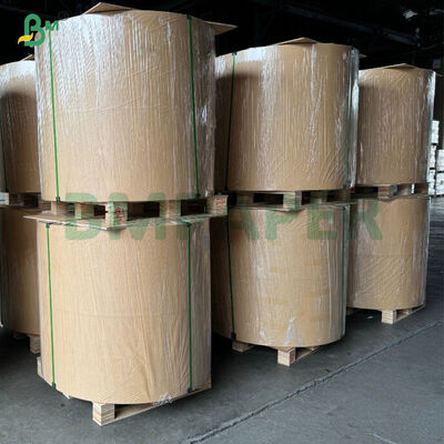 70g 80g ব্রাউন ওয়ান সাইড গ্লোসি স্ট্রিপড ক্রাফট পেপার ফুড প্যাকেজিংয়ের জন্য