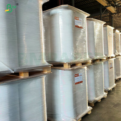 এফডিএ আর্দ্রতা প্রতিরোধী হোয়াইট ড্রিঙ্কস স্ট্রা রোল ইন প্যাকেজিং কাগজ