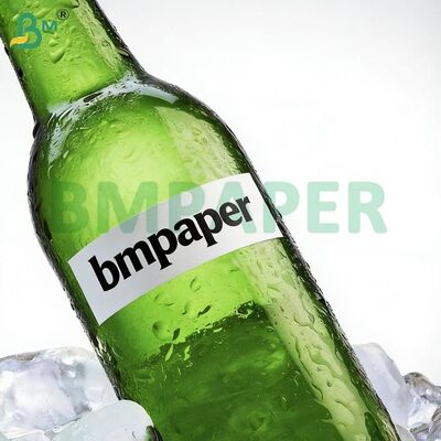পানীয় লেবেল প্যাকেজিং প্রিন্টিংয়ের জন্য ৮০ গ্রাম ৯০ গ্রাম ওয়েট স্ট্রেংথ লেবেল পেপার