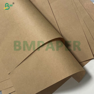 কাগজের ব্যাগ তৈরির জন্য 100% ভার্জিন উড পাল্প 75gsm 80gsm 85gsm ব্রাউন ক্রাফট লাইনার পেপার
