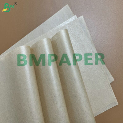 খাদ্য গ্রেড তাপ সীলযোগ্য 15gsm পিই ল্যামিনেট 40g 50g ব্রাউন প্যাকেজিং কাগজ প্লাস্টিকের ফর্কের প্যাকেজিং