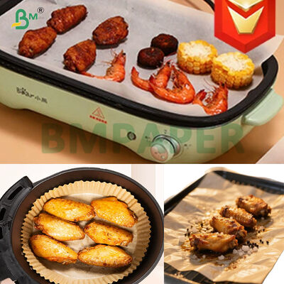 240℃ Heat Resistant Double Sided Silicon Kraft Paper For Heavy Grease BBQ Cooking